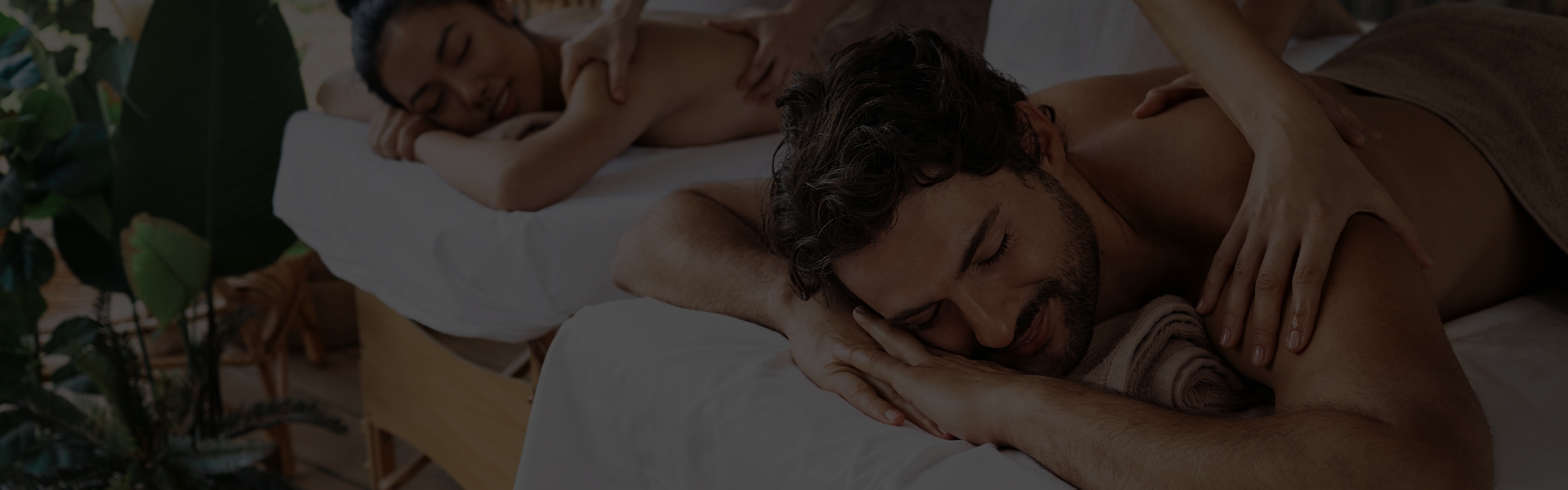 Couple relaxing massage